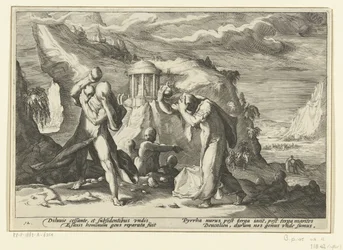 Deucalion és Pyrrha új emberi fajt hoznak létre Ovidius metamorfózisai (sorozat címe)