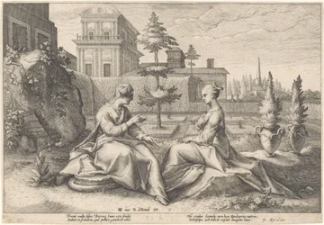 Juno Beroe képében közeledik Semeléhez Ovidius metamorfózisai (sorozat címe)