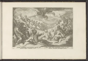 Jupiter megidézi az olümposzi isteneket Ovidius metamorfózisai (sorozat címe) P. Ovidius Naso újraalkotásai (sorozat címe)