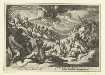Jupiter megidézi az olümposzi isteneket Ovidius metamorfózisai (sorozat címe)