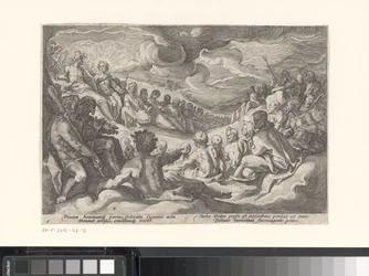 Jupiter az olimpiai istenektől kér tanácsot Ovidius metamorfózisai (sorozat címe)