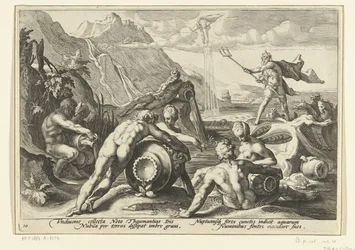 A Neptunusz és a folyó istenei árvizet okoznak Ovidius metamorfózisai (sorozat címe)