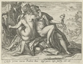 Igazságosság és körültekintés (Justitia / Prudentia) Az egyesült erények (sorozat címe)