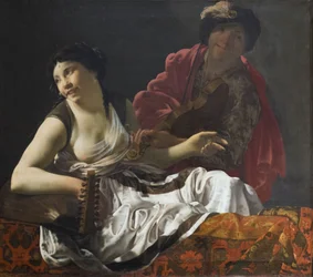 A duett, Henrick Ter Bruggen (olaj, vászon)
