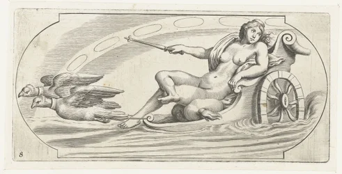 Aurora egy szekéren Tengeri istenek és istennők Nouveau Livre des Dieux et Deeßes De la Marine Bouckje (sorozat címe)