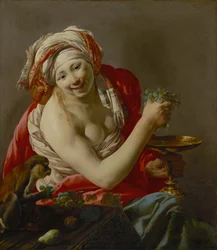 Bacchante egy majommal