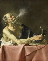 A dohányos A mulandóság allegóriája, 1615-25 körül (olaj, vászon)