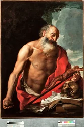 Hendrik van Somer (1615-1684) Szent Jeromos festményének ábrázolása