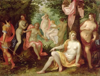 Diana és Acteon, 1608 (olaj, réz)