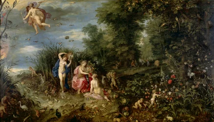 A bőség és a négy elem, 1615 körül (olaj, panel)