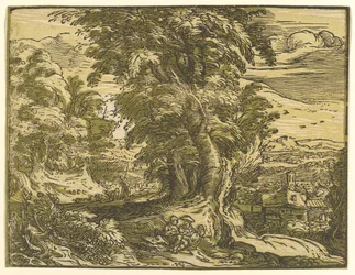 Táj ülő párral, 1595 után.