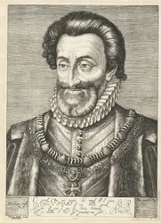 Henrik francia király portréja, kb. 1600