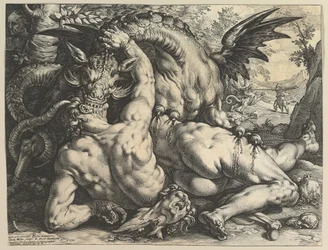 A sárkány felfalja Kadmosz társait, 1588