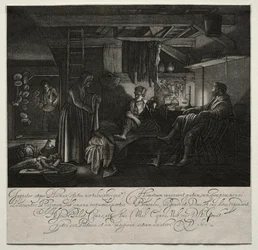 Jupiter és Merkúr Philemon és Baucis házában.