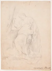 Jael megöli Siserát. Tanulmány Carlo Maratti kompozíciója után (Mezzetti, 345. o., 150. sz.)