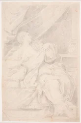 Lucretia a mellébe döfte a tőrt