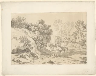 Szénakocsi az úton Tentamina Lithographica (sorozat címe) Olasz tájak (sorozat címe)