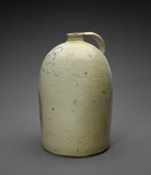 Kancsó, c. 1886-1905 (sómázas kőedény kobalttal)