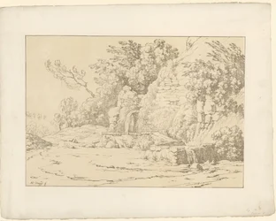 Sziklák medencékkel Tentamina Lithographica (sorozat címe) Olasz tájak (sorozat címe)