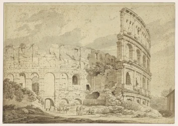 A Colosseum Rómában Het Colosseum Rómában