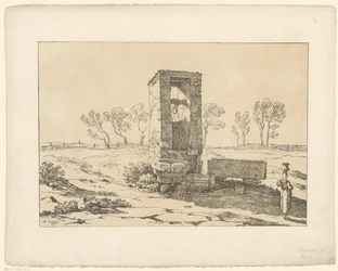 Nő a kútban Tentamina Lithographica (sorozat címe) Olasz tájak (sorozat címe)