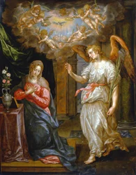 A mennybemenetel, 1575-1625 körül (olaj, tábla)