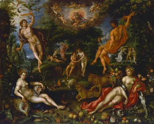 Földi paradicsom, 1607 körül (olaj, vászon)