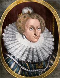 I. Erzsébet angol királynő portréja (metszet)