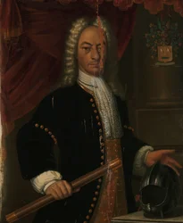 Diederik van Darven (1729-1730) Diederik van Durven, Holland Kelet-India főkormányzójának portréja