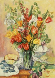 Írisz és tulipán