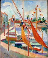 Július 14. St. Tropez-ban (olaj, vászon)
