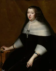 Ausztria Anna portréja (Ausztria) (1601-1666) - Henri Beaubrun (1603-1677), kb 1659 - Olaj, vászon