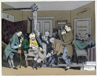 Tíz óra: újságolvasás, ebéd, tollméret – Henri Monnier „Adminisztratív szokásaiban”