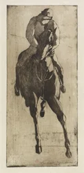 The Racehorse, 1888 körül (rézkarc és akvatinta)