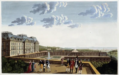 Château de Meudon, 1820 körül – Courvoisier „" Párizsi kilátások" című filmben