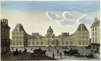 Kilátás a Palais du Luxembourgra, 1820 körül - Courvoisier „" Párizsi kilátások" című filmben