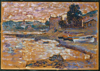 Partra vetett csónakok Lavandouban, 1908-09