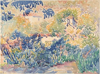 A művész kertje Saint-Clairben, 1904-5.