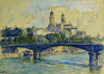 A Szajna a Trocadero előtt; La Seine devant Le Trocadero,
