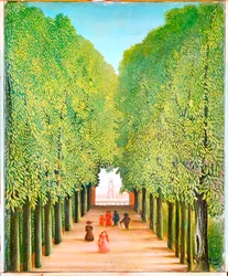 Sétány a Saint-Cloud parkban (olaj, vászon)