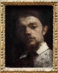 Henri Fantin Latour (1836-1904) francia festő portréja, Festmény, önarckép. Fényképészet, KIM Youngtae, Lyon, Lyoni Szépművészeti Múzeum.