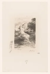 Lydé alvó szeretőjére vigyáz Lyde André Chénier versei (sorozat címe) Illustrations pour les Poésies d