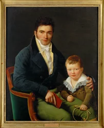 Barbet és fia (festmény, vászon)