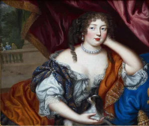 Barokk : Louise Renee de Penancoet de Kerouaille portsmouthi hercegnő (1649-1734) portréja par Henri Gascar (Gascard, Gascars) (1635-1701). Olaj, vászon, 70x83. Magángyűjtemény