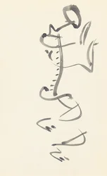 Tanulmány a "Red Stone Dancer" számára, 1914