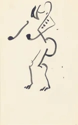 Tanulmány a "Red Stone Dancer" számára, 1914