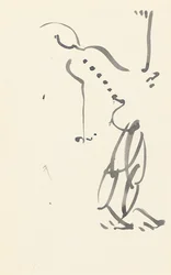 Tanulmány a "Red Stone Dancer" számára, 1914