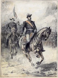 Felix Gustave (Felix-Gustave) Saussier tábornok (1828-1905) 1892-ben a Chartiers aquarelle után.