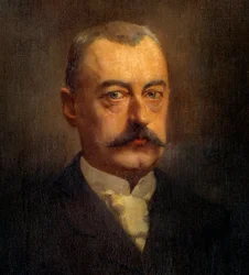 Részlet a „” Pierre Waldeck Rousseau (Waldeck-Rousseau) (1846-1904) politikus portréjából”” Henri Gervex (1852-1929) festménye 19. század V. 1x0,72 m Párizs, Musee Carnavalet