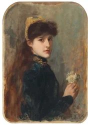 Egy fiatal lány portréja, 1877-1880 körül
